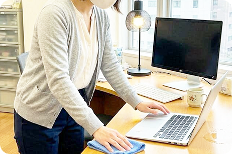 事務所の掃除